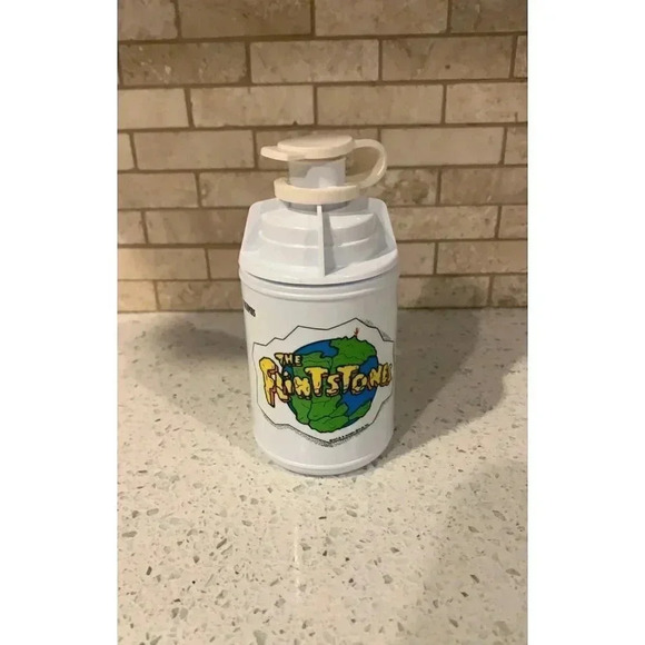 RARE FLINTSTONES LUNCH BOX THERMOS - Picture 8 of 11